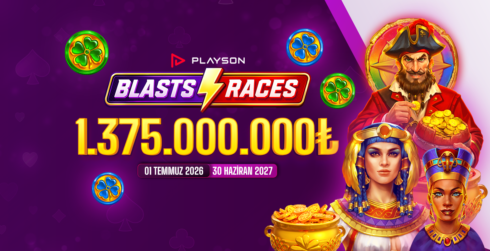 Playson sağlayıcısının seçili oyunlarında geçerli toplam 1.375.000.000₺ ödüllü turnuvasına hemen katıl!