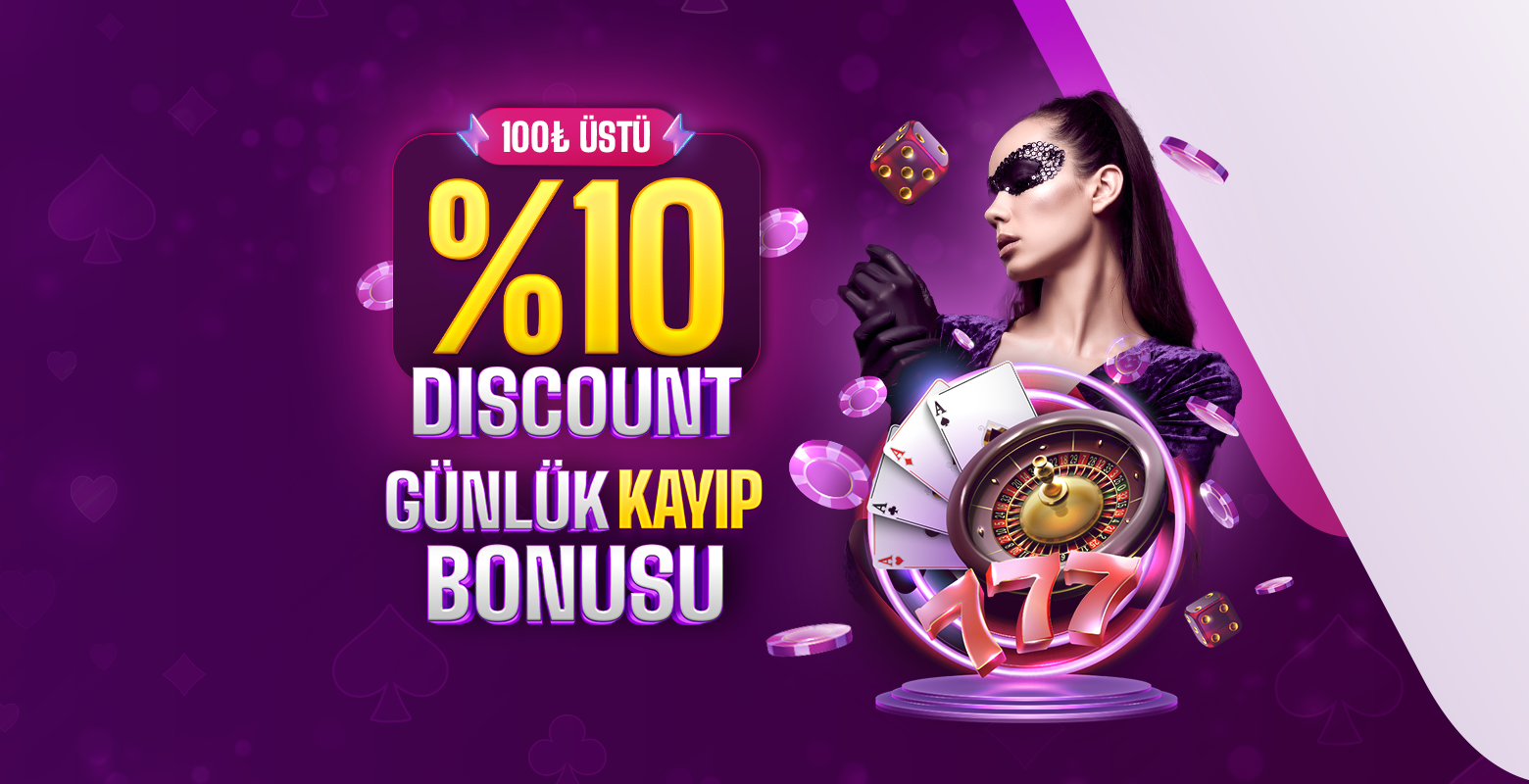Tüm Canlı Casino ve Casino oyunları için Günlük Kayıp Bonusu